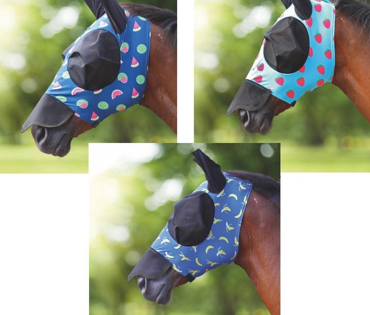 FlyGuard Pro Masque Anti Mouches Stretch Fruité avec Nez - SHOPHORSE